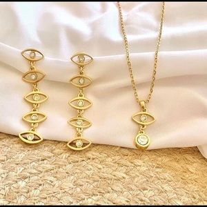 Earring and necklace